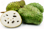 3 Large soursop with a half slice 