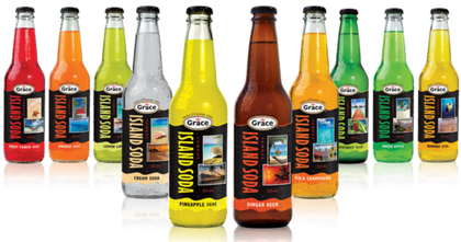 Grace glass bottle soda in various flavours